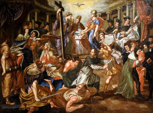 The Triumph of the Church over the Jansenists - French School of the 17th century